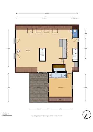 Floorplan - Noordvliet 147A, 3142 CL Maassluis